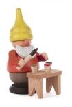 Miniaturfigur Zwerg mit Pinsel BxHxT 3x5,5x2cm