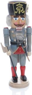 Weihnachtsfigur – Handgefertigter Nussknacker Bergmann Oberwaagemeister mit Axt, bunt – Höhe ca. 38