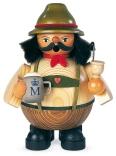 Räucherfigur Räuchermann klein Bayer auf dem Oktoberfest (BxH):12x14cm