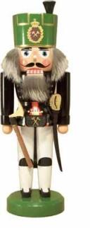 Nussknacker – Knappschaftsältester große Holzfigur, farbig bemalt – Höhe ca. 35,5 cm