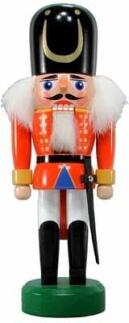 Figur – Nussknacker – Wachsoldat mit Säbel – BxHxT ca. 8 × 24 × 7 cm