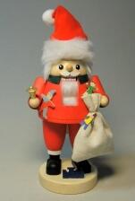 Nussknacker Santa mit Sack Höhe ca. 20cm