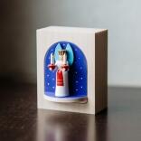 Miniaturfigur – Drehkästchen mit Lichterengel – farbig – BxHxT 5x6x2,5