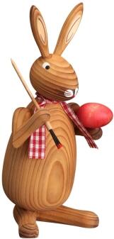 Osterfigur - Osterhase Maler - natur - BxHxT ca. 9x20x9cm