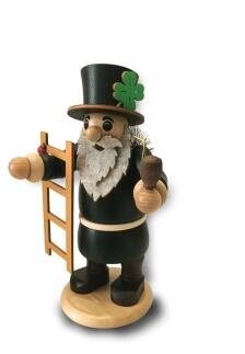 Räucherfigur - Schornsteinfeger mit Leiter farbig - Höhe 22cm