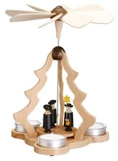 Tischpyramide Kurrende schwarz HxLxB 16x16x21,5cm