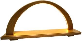 Schwibbogen – mit LED-Beleuchtung mit Fernbedienung Leerbogen naturbelassen – BxHxT 59x30x11cm
