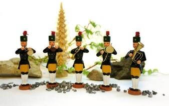 Miniaturfiguren – Bergmannskapelle 5tlg. farbig – Größe ca. 9,5cm
