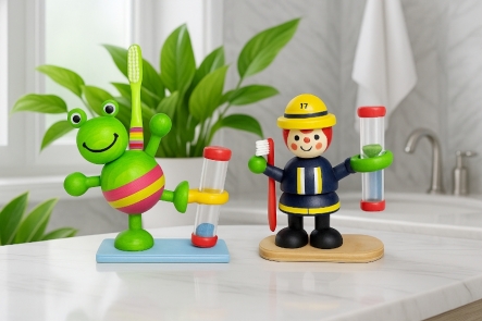 Kinderfreude mit Zahnputzuhren