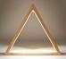 Schwibbogen Beleuchtetes Dreieck natur mit LED Band 12V/Trafo 100-240V BxHxT 40x35x6cm
