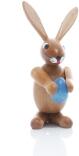 Osterfigur - Osterhase mit blauen Osterei - BxHxT ca 2,5x6,5x3,5cm