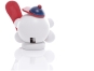 Räucherfigur - Räucherschneeball Weiß mit Snowboard und Capi - Ansicht Hinten - In Verschiedenen Farben und Varianten im Shop